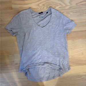 ATM Anthony Thomas Melillo Women's Purple V-Neck Top